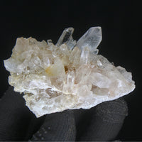 Natural Clear White Quartz Crystal 90g Transparent Mineral from India