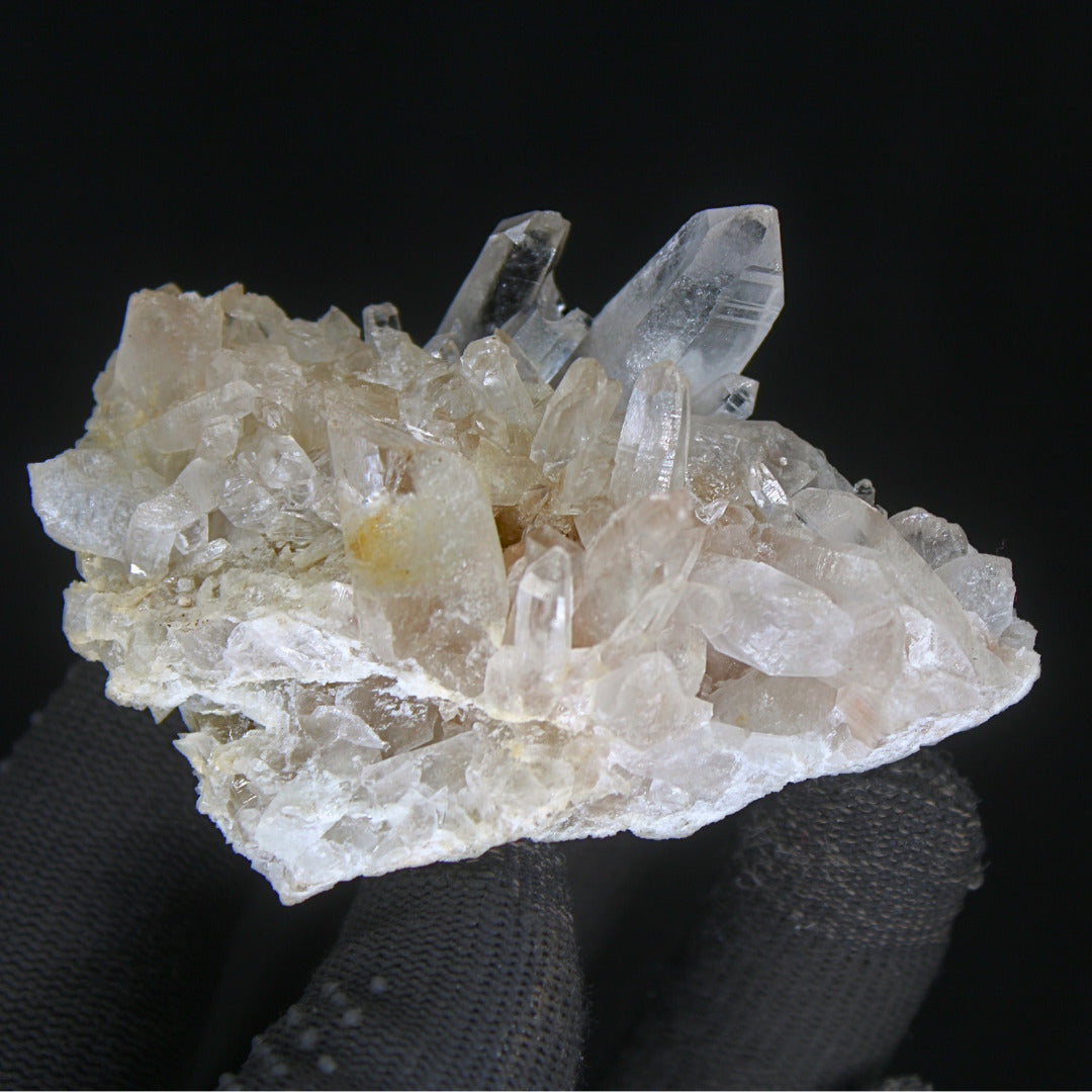Natural Clear White Quartz Crystal 90g Transparent Mineral from India