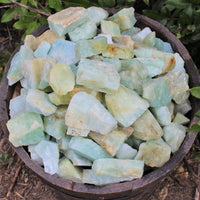 LARGE Rough Aquamarine Natural Chunk, 2" - 3" (Raw Aquamarine, JUMBO)