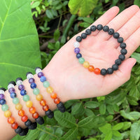 8 mm Bead Gemstone Bracelets: BUY 3 GET 1 FREE! (Stretch Crystal Bead Bracelets)