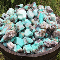 1/2 lb Lot Bulk Natural Rough Amazonite Crystal Healing Raw (8 oz)