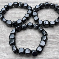 Wholesale Grade A++ Gemstone Nugget Bracelet, Choose from 18 Gemstone Types