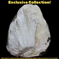 Natural Scolecite Geode 110g Raw Crystal Healing Mineral from India