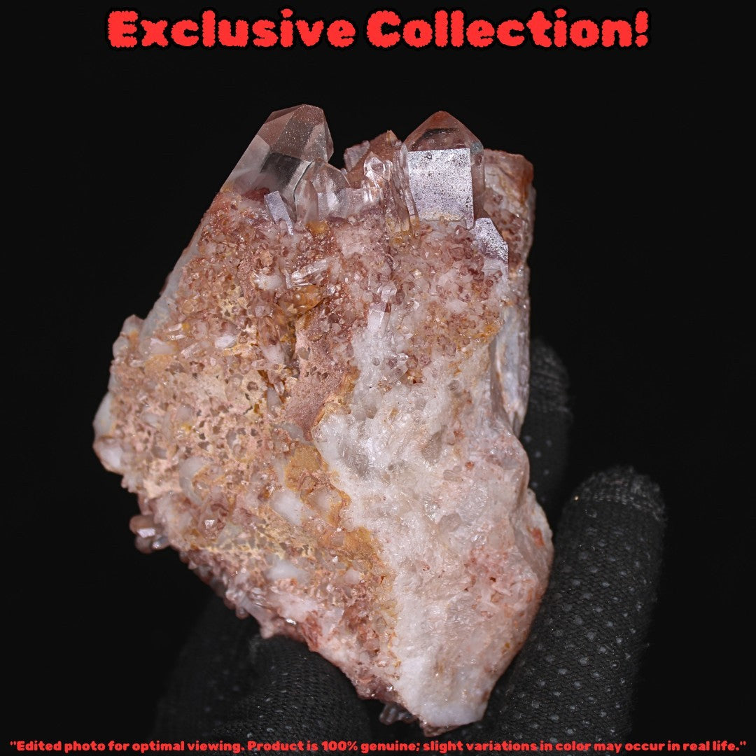 Phantom Quartz Healing Crystal 414g 10x8 cm Raw Cluster Natural Mineral India