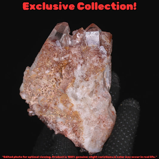 Phantom Quartz Healing Crystal 414g 10x8 cm Raw Cluster Natural Mineral India