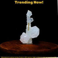 Apophyllite Rare Cluster Matrix 7cm 180g Shiny Tower Crystal Specimen from India