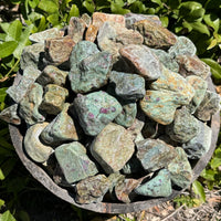 5 lb CLEARANCE Natural Rough Ruby Zoisite Wholesale Bulk Lots (Raw Ruby Zoisite)