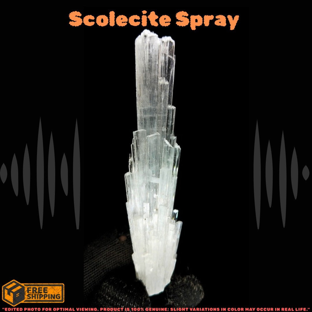 Natural Scolecite Healing Cluster Reiki 12g  Crystal Rare Mineral for Meditation