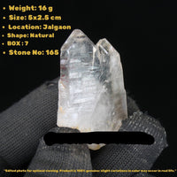 Rare Clear Quartz Crystal Cluster 16g 5x2.5 cm  Natural Mineral Specimen