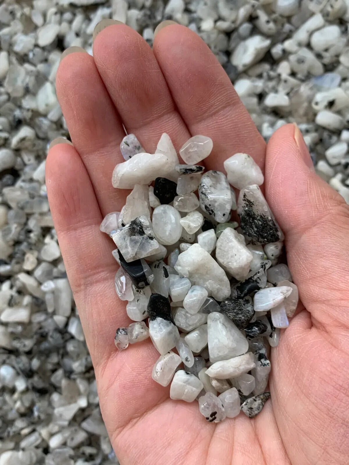 Grade A++ Semi Tumbled Gemstone Mini Chips 3 - 18 mm, Choose From 4 oz to 3 lbs