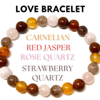 8 mm Bead Gemstone Bracelets: BUY 3 GET 1 FREE! (Stretch Crystal Bead Bracelets)