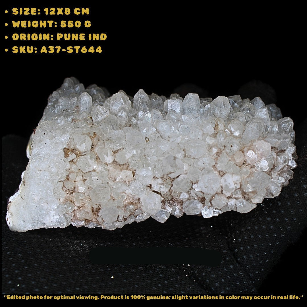 Rare Apophyllite Crystal Cluster 550g Natural Mineral Specimen India