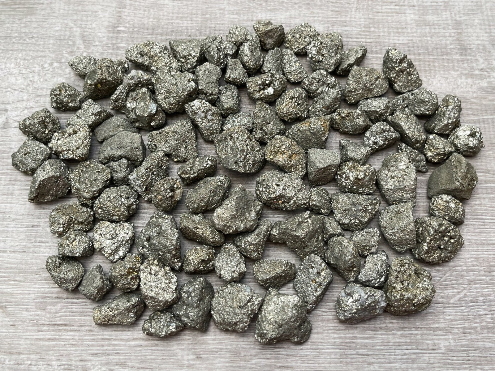 Grade A++ Small Rough Pyrite Stone, 0.5-1" Raw Pyrite Stone, Wholesale Bulk Lot