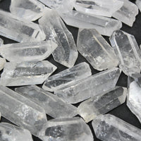 Lot of 3 LARGE Clear Quartz Point Crystals: 1" - 1.5" Crystal Points (US Seller)