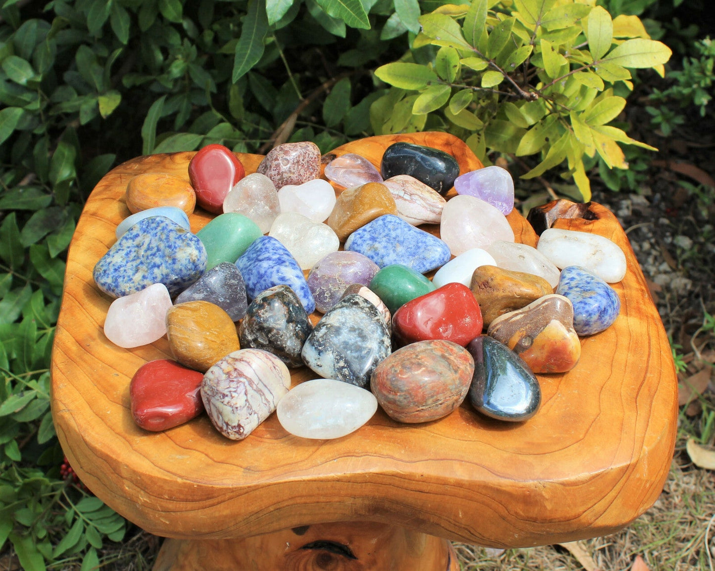 Assorted Tumbled Stones: SMALL, MEDIUM or LARGE Sizes Wholesale Bulk Lots Mixed