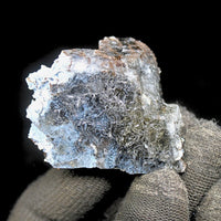 Calcite Black Rutile Inclusions 45g Rare Mineral Specimen India 6x4.5cm