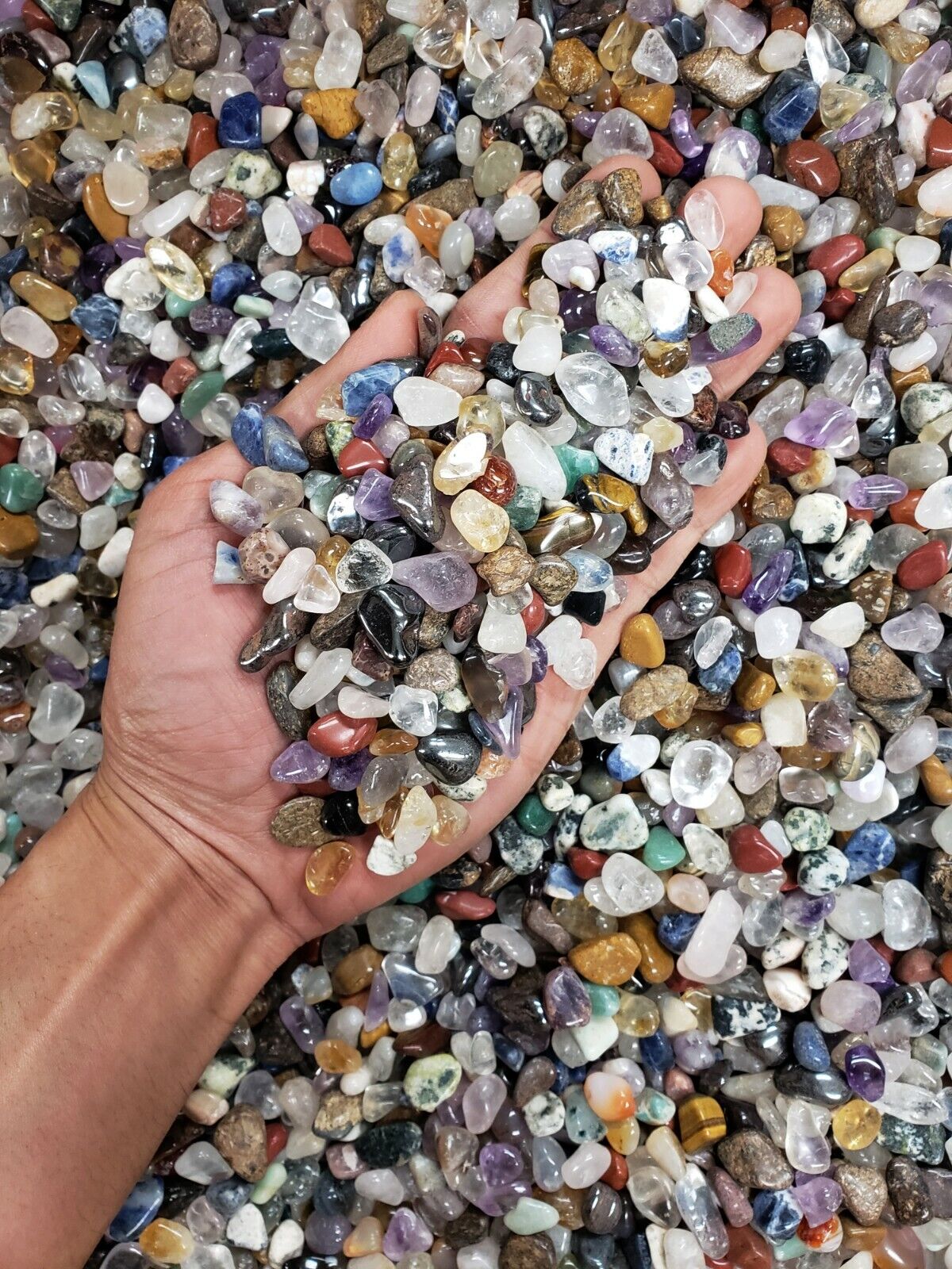 TUMBLED CRYSTAL CHIPS - Bulk Tumbled Stones - Assorted Crystal Gemstones