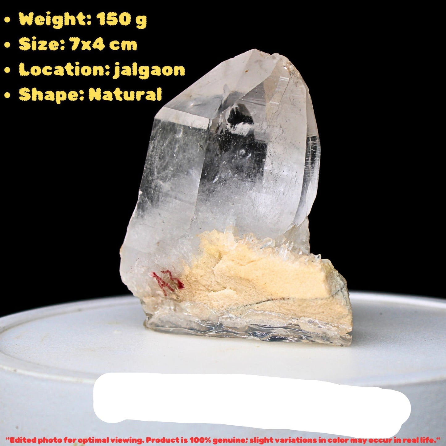 Himalayan Clear Quartz Point Wand Ethically Sourced Healing Crystal from India