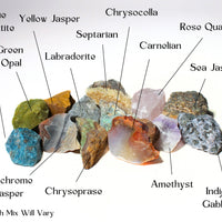 Madagascar Mix - Rough Rocks for Tumbling - Bulk Wholesale 1LB options