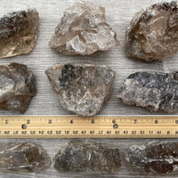 Large Smoky Quartz Rough Natural Stones, 2-4" Raw Smoky Quartz Crystals
