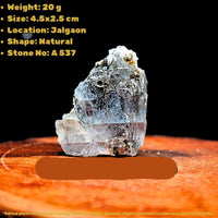 Rare 20g Rainbow Calcite & Blue Chalcedony Specimen Crystal India