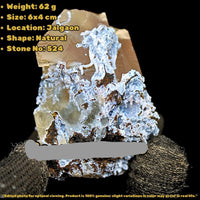 Rare Rainbow Calcite with Mordenite 62g Zeolite Mineral India Specimen