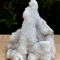 Chalcedony & Crystal Quartz Stalactite, Quartz on Chalcedony Stalactite Specimen