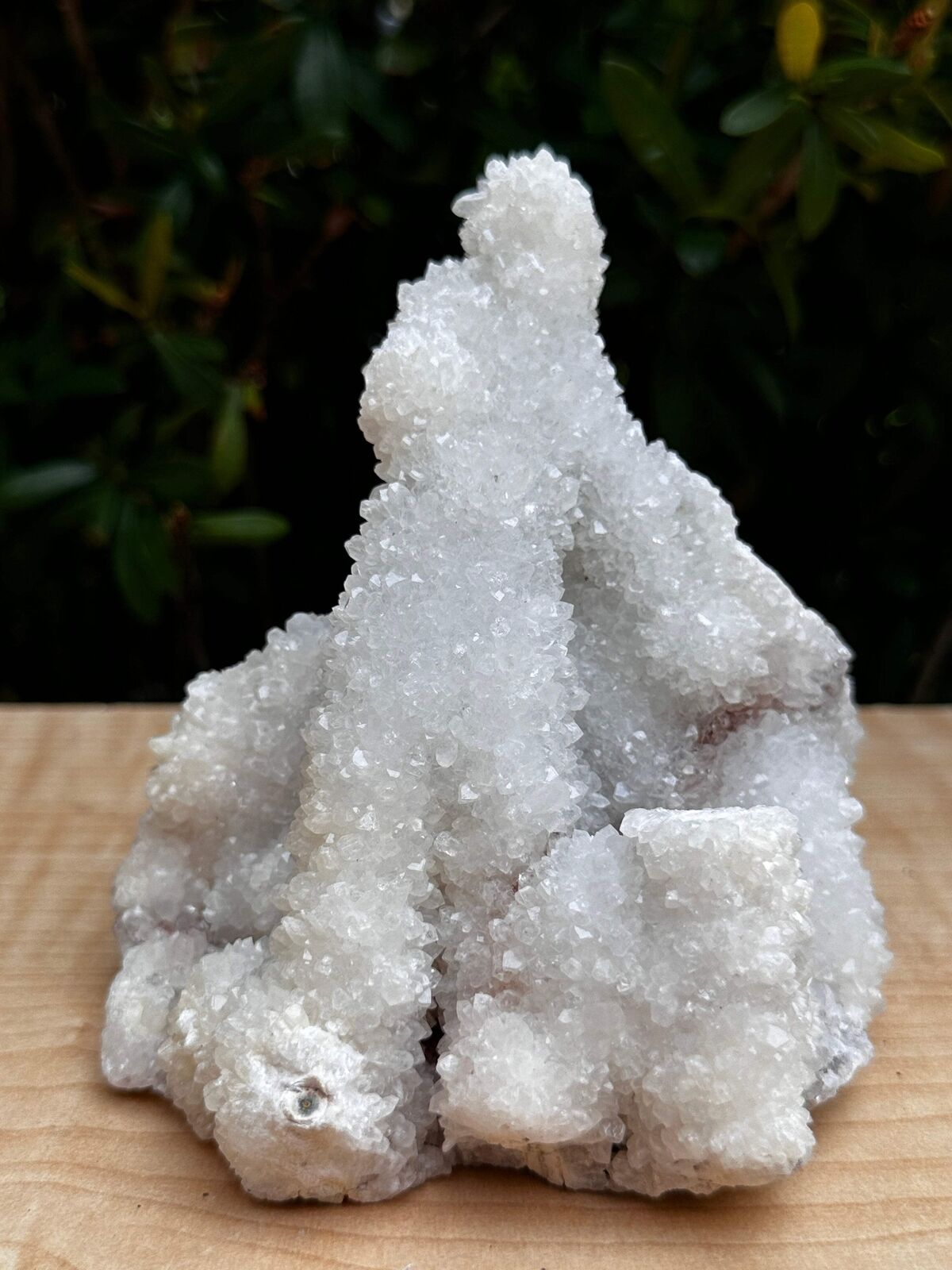 Chalcedony & Crystal Quartz Stalactite, Quartz on Chalcedony Stalactite Specimen