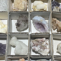 Bulk Wholesale Lot 24 Piece Flat Zeolite Crystal Collection - Rough Raw Crystals