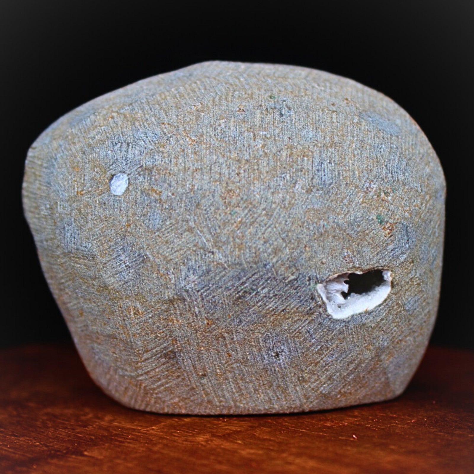 Stunning Scolecite Geode Healing Cluster – 6x5.3cm Natural High Vibration 165g