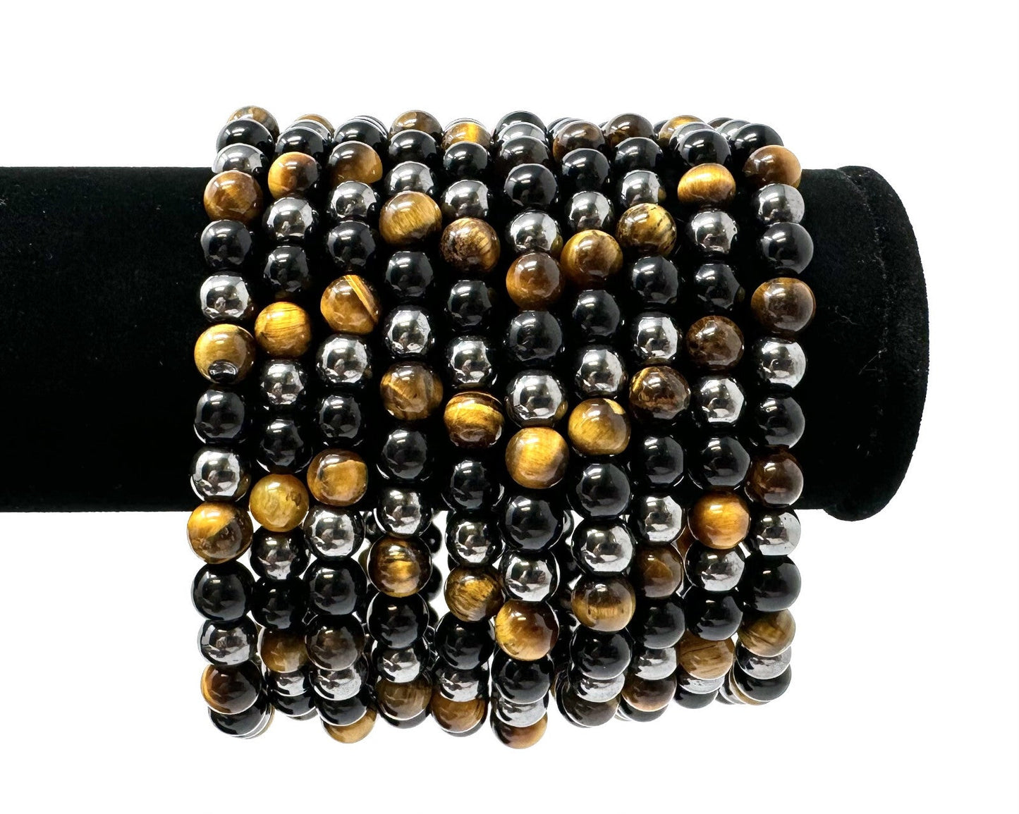 6 mm Bead Gemstone Bracelets BUY 3 GET 1 FREE - Dainty Stretch Crystal Bracelets