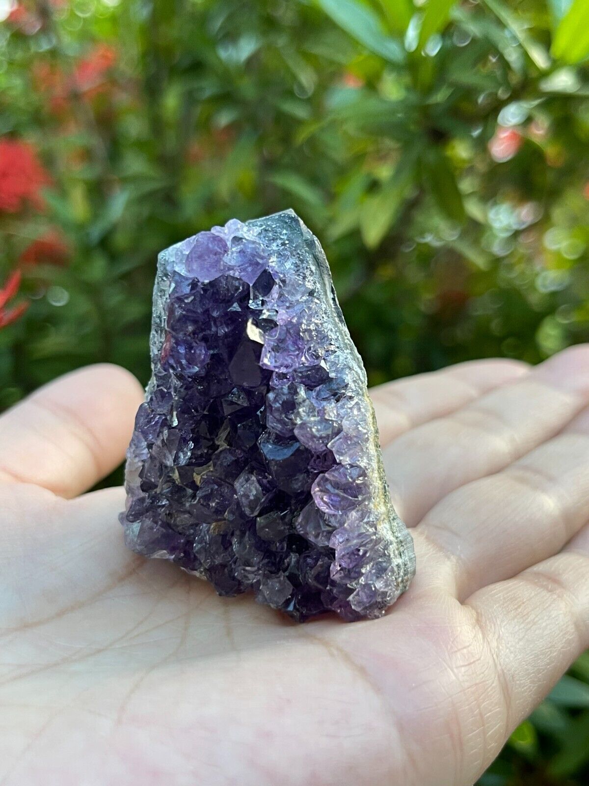 Small Uruguayan Deep Purple Amethyst Cluster, Amethyst Geode, Wholesale Bulk Lot