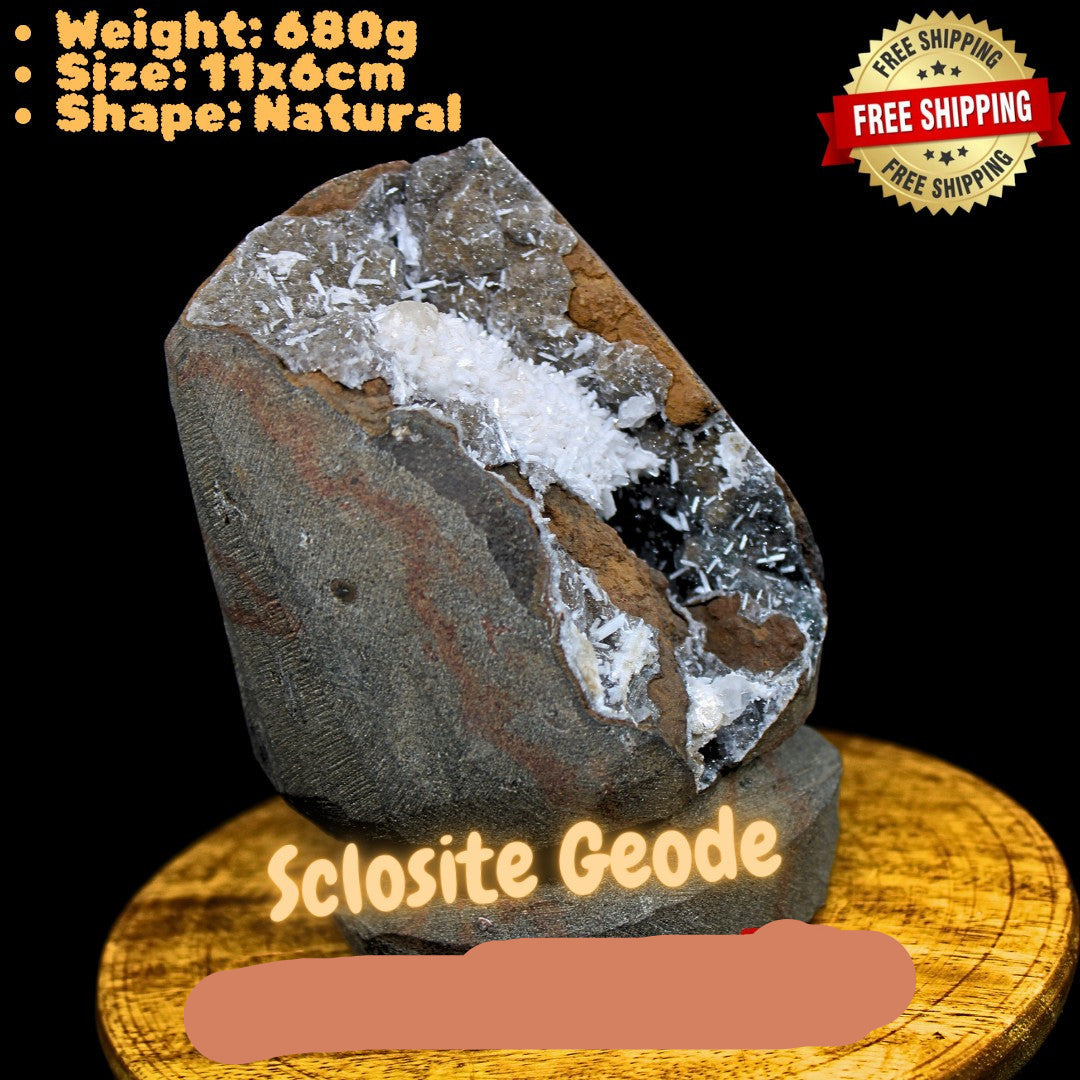 Rare Standing Scolecite Spray 680g Large Mineral Specimen Zeolite India