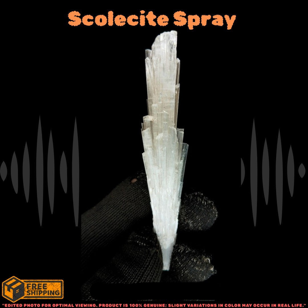 Raw Scolecite Mineral Cluster Energy Healing Crystal Home or Office 10g 9x2x1cm