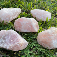 Large Rose Quartz Rough Natural Stones, 2.5"-6" Raw Rose Quartz, Pick A Weight