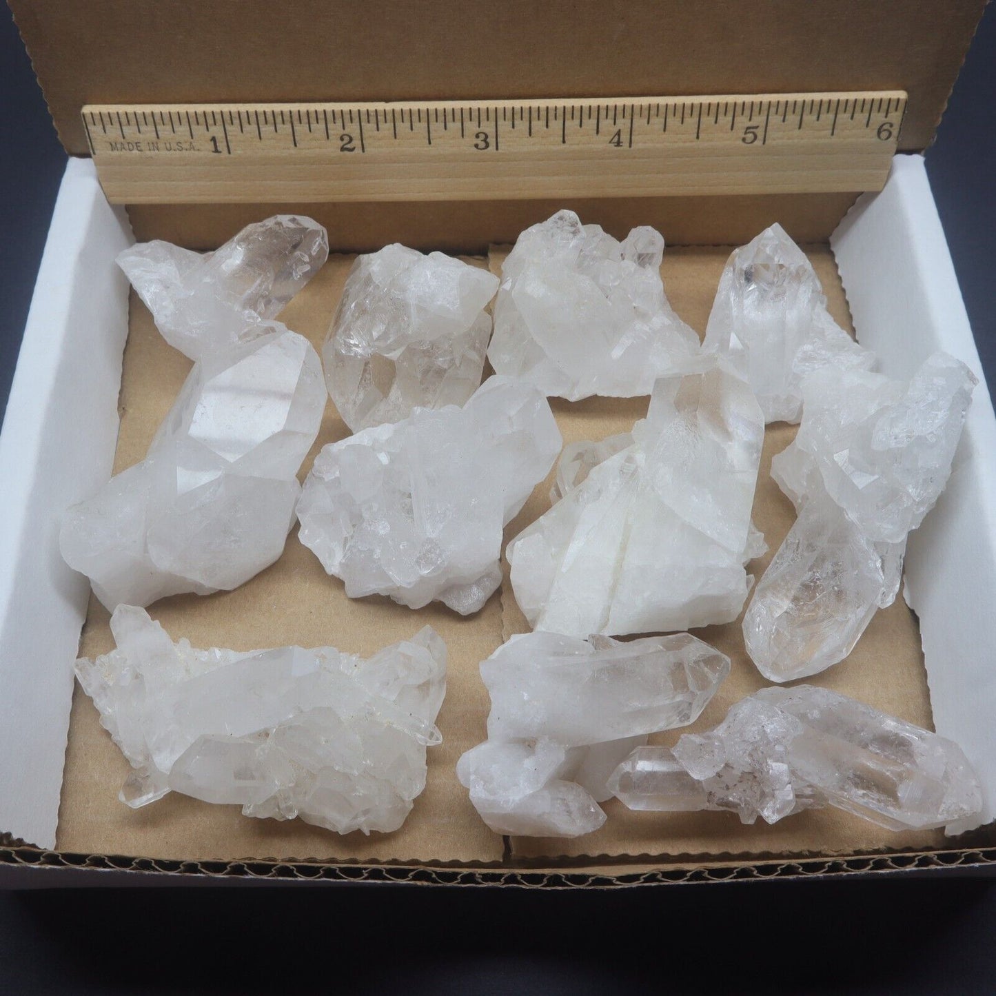1 Lb Natural Clear Quartz Crystal Cluster Crystal Points Mineral Specimens