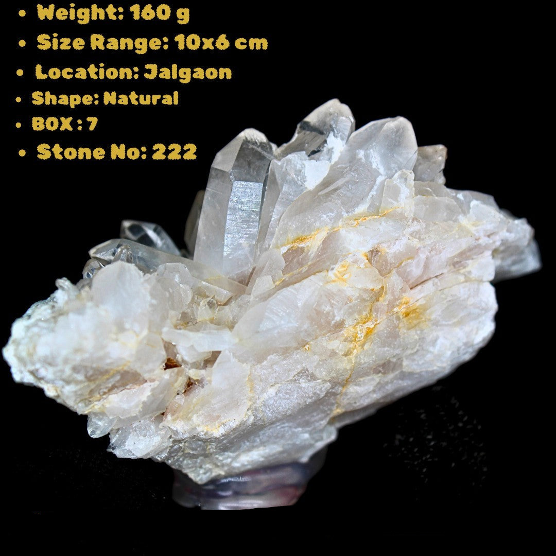 Himalayan Clear Quartz Healing Crystal Stone 160g Energy Amplifier 10x6cm