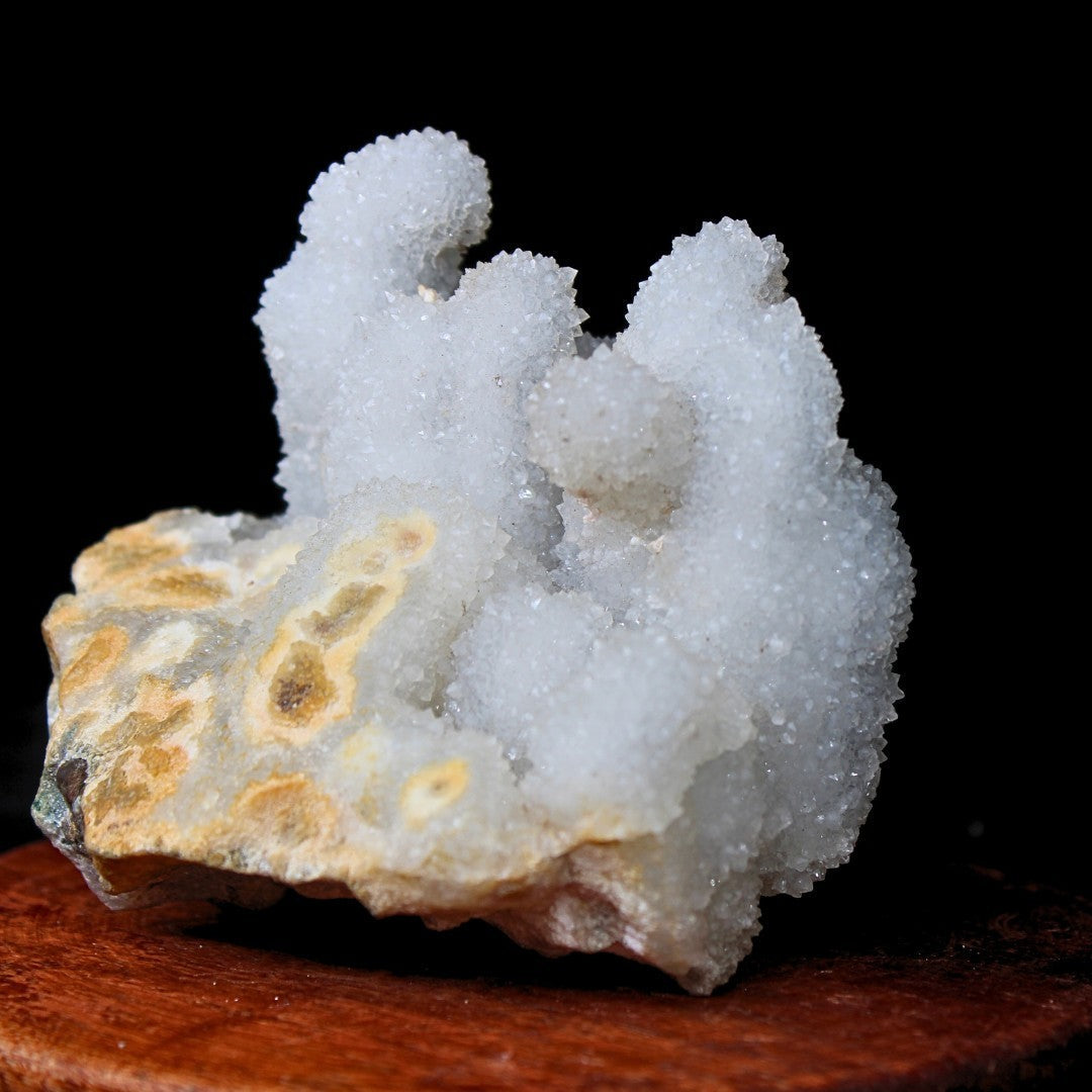 Rainbow Quartz Crystal Cluster 326g Large Cabinet Specimen India 8x7cm