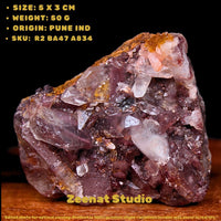 Red Phantom Quartz 50g Chakra Stone for Meditation Reiki Energy Healing