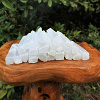 1 lb Bulk Wholesale Lot 5" Selenite Sticks (Raw Selenite Wand, Selenite Crystal)