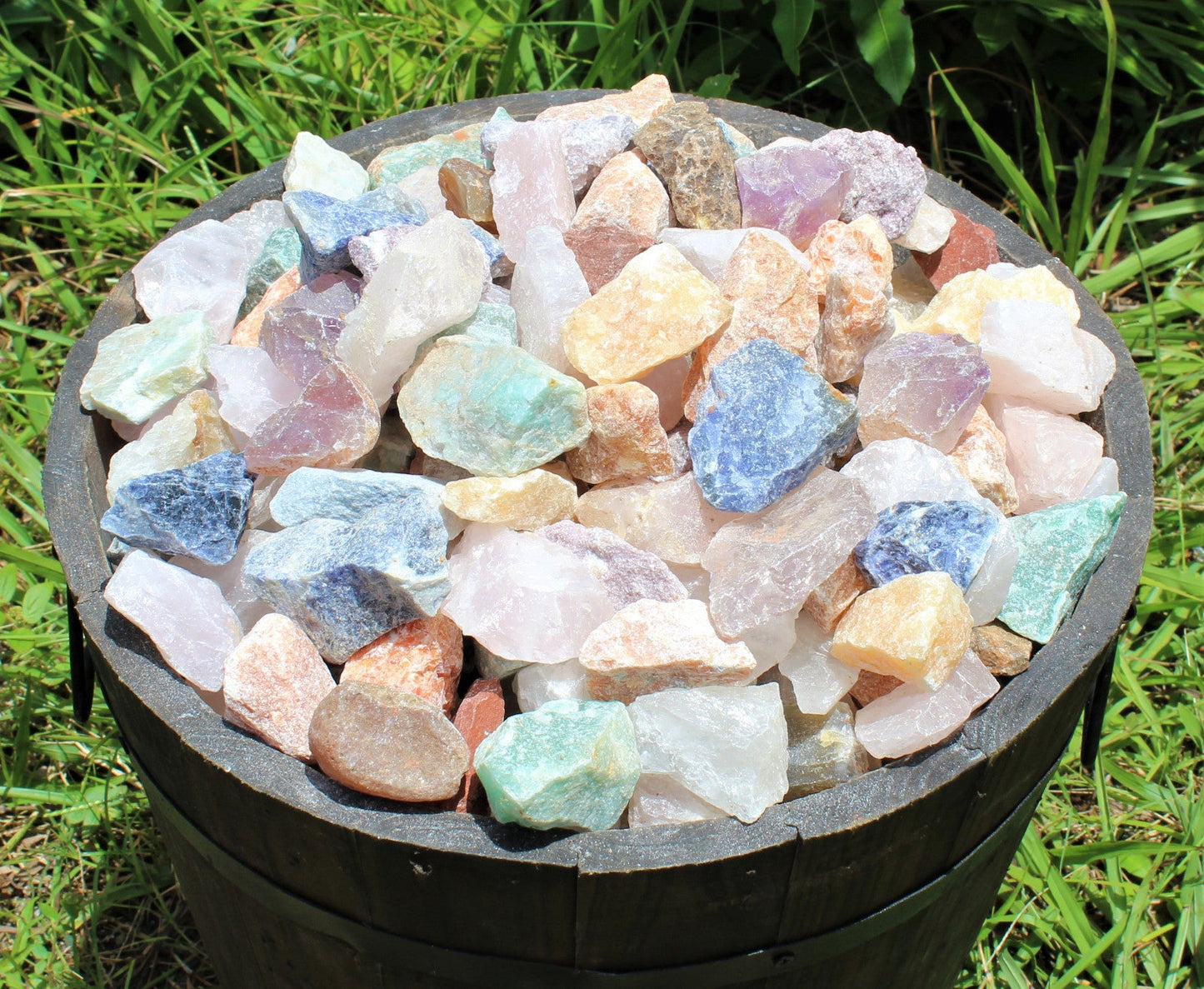 1000 Carat Bulk Lot Brazil Mix - Bulk Natural Rough Tumbler Rocks Stones