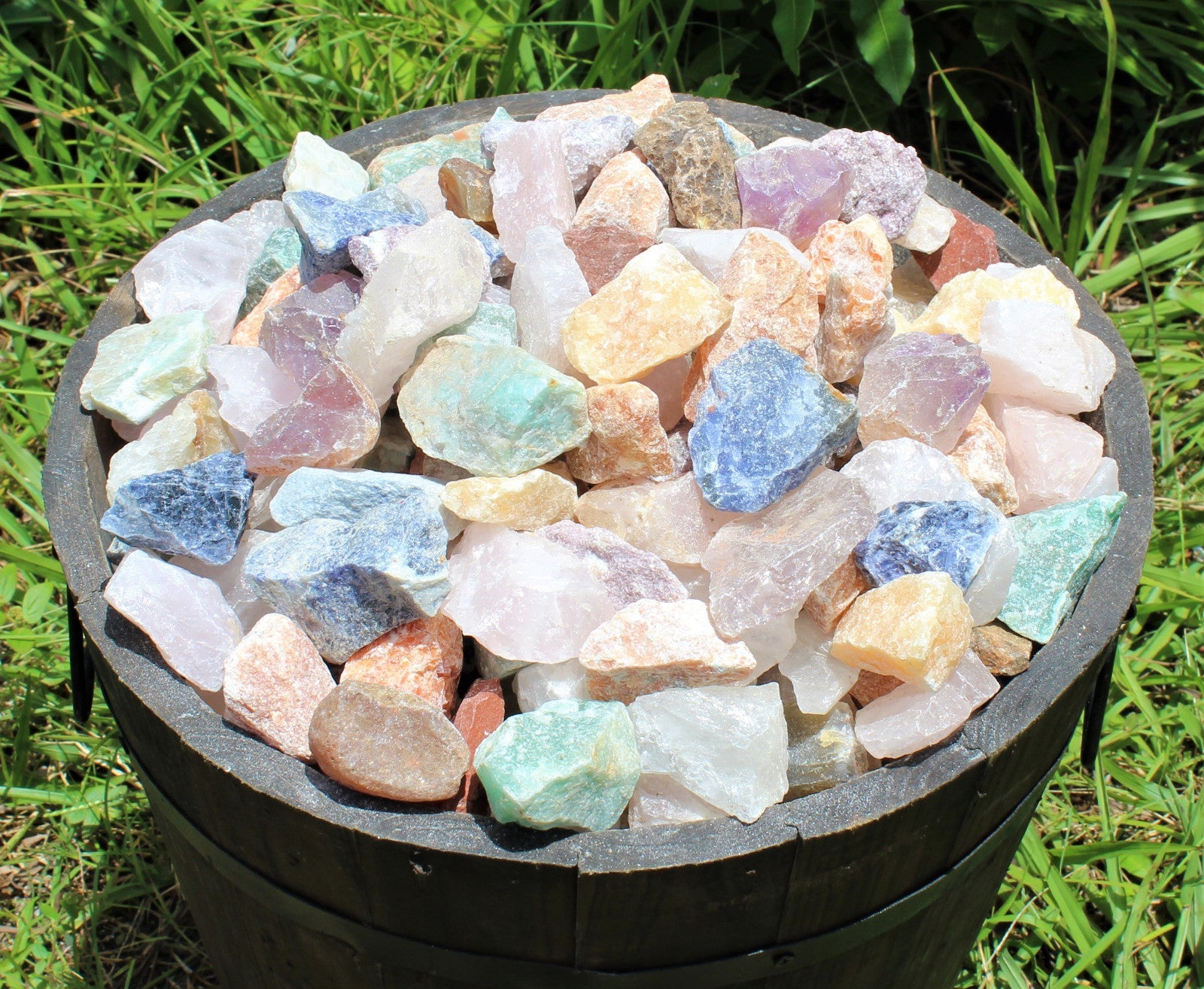 1000 Carat Bulk Lot Brazil Mix - Bulk Natural Rough Tumbler Rocks Stones