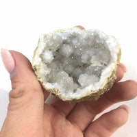 20 Break Crack Open Your Own Whole Quartz Geodes W/Gift Bag - 2" Crystal Rocks
