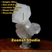 Unusual Apophyllite Crystal Cluster 6cm 180g Shiny Luster Tower Mineral Specimen