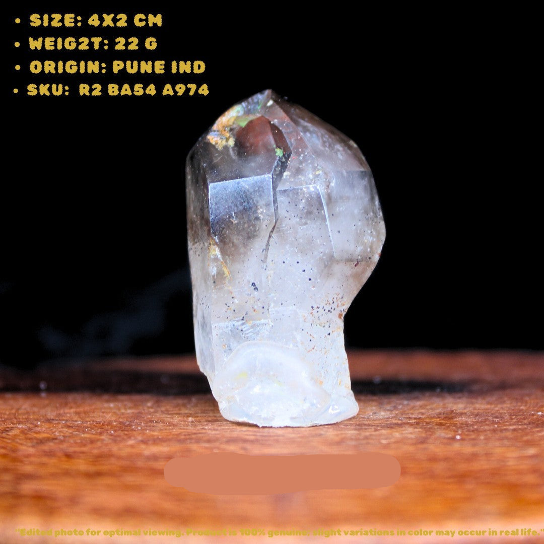 Smokey Scepter Amethyst Crystal 22g | Meditation & Chakra Healing Stone