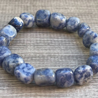 Wholesale Grade A++ Gemstone Nugget Bracelet, Choose from 18 Gemstone Types