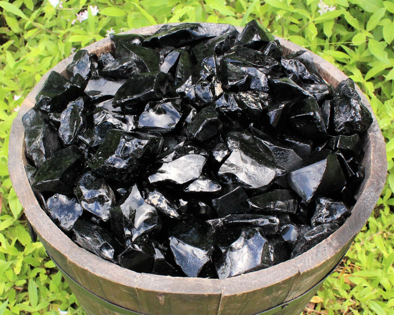 Raw Natural Black Obsidian Crystals: Choose How Many Pieces - Rough Obsidian