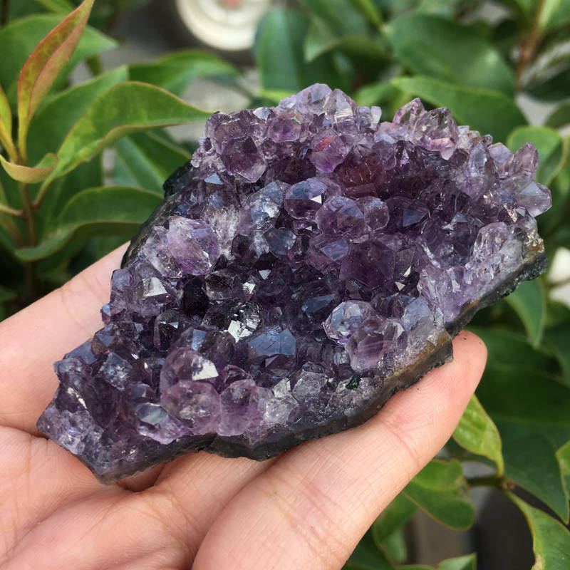 Large Natural Amethyst Cluster Quartz Crystal Druzy Geode Healing Stone Specimen