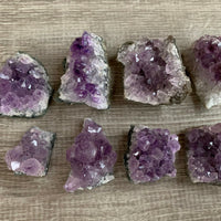 Raw Amethyst Cluster Druzy Collection Box: 6 - 8 oz Box Lot, Natural Amethyst