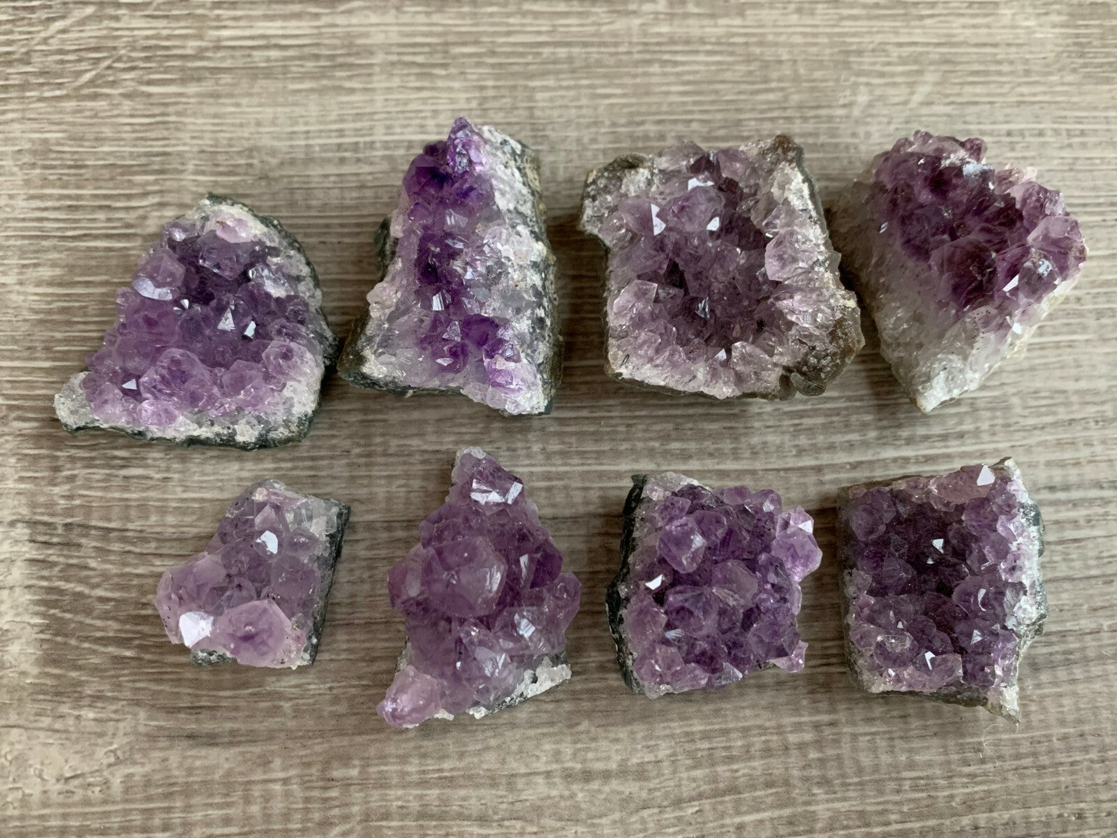 Raw Amethyst Cluster Druzy Collection Box: 6 - 8 oz Box Lot, Natural Amethyst